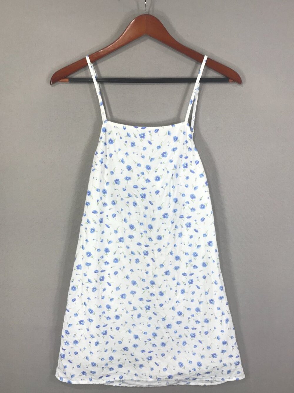 American Eagle Dress Women's XS White Floral Mini Lined Tie Open Back Sleeveless